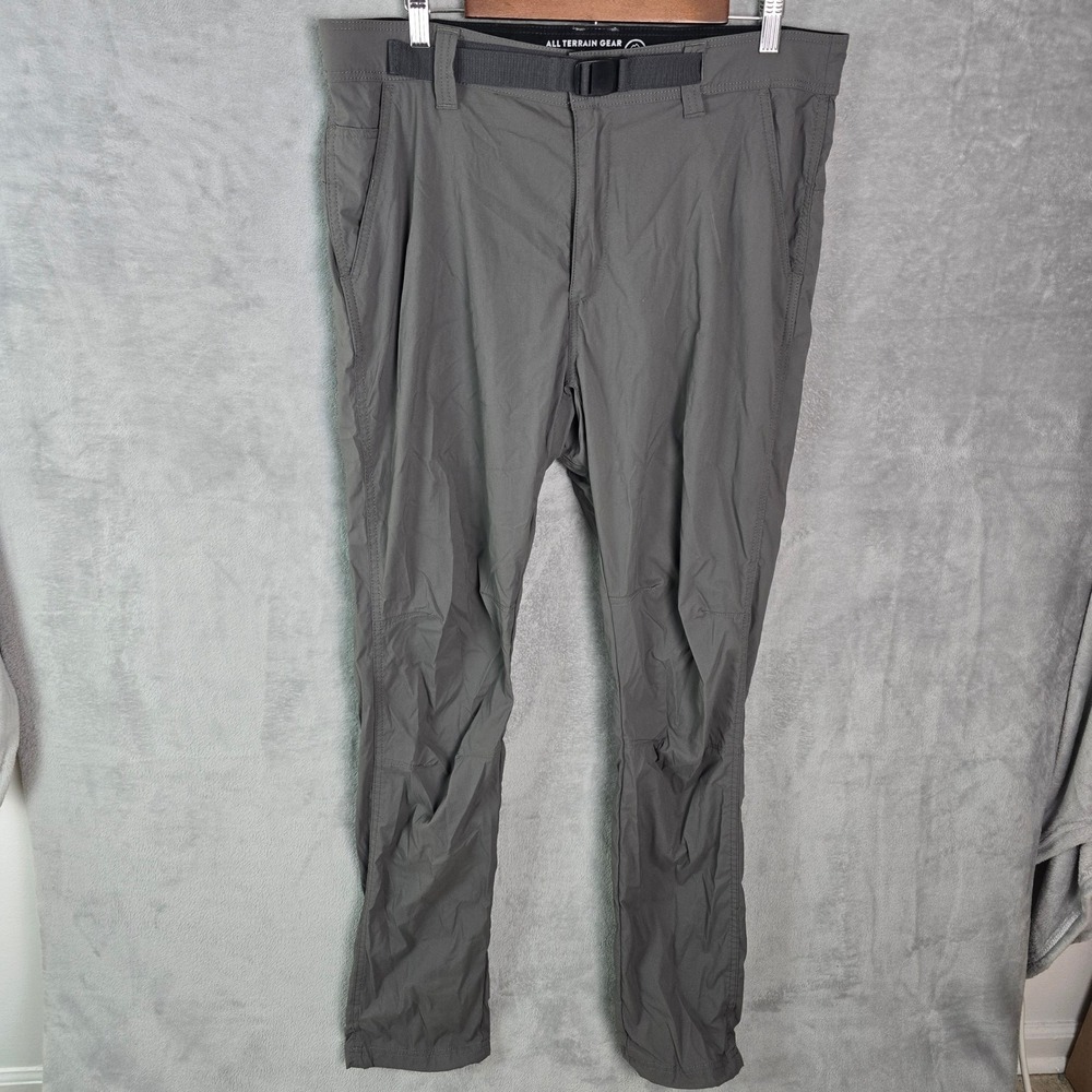 Wrangler ATG All Terrain Gear Mens Gray Stretch Hiking Pants 36x34 112359934